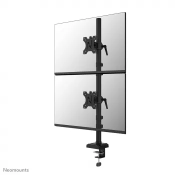 Neomounts DS60-600BL2V dual-monitorarm 10-32 inch, klem/bureau-doorvoer, 9 kg, 25,4 cm (10 inch), 81,3 cm (32 inch), 100 x 100 mm, zwart