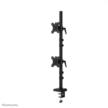 Neomounts DS60-600BL2V dual-monitorarm 10-32 inch, klem/bureau-doorvoer, 9 kg, 25,4 cm (10 inch), 81,3 cm (32 inch), 100 x 100 mm, zwart