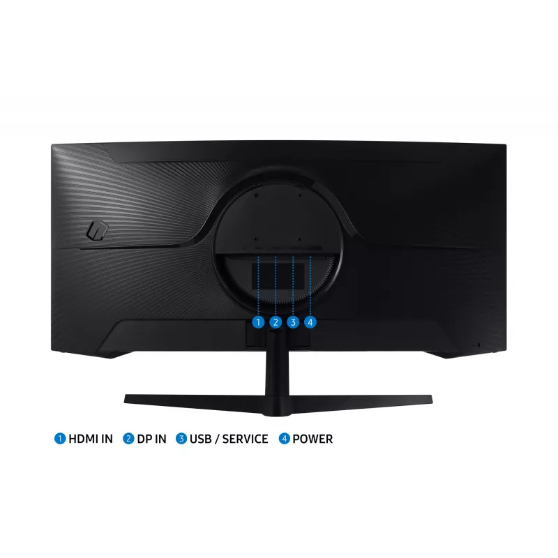 Samsung G55T computermonitor 86,4 cm (34 inch) 3440 x 1440 pixels UltraWide Quad HD LED zwart