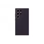 Cover Samsung Galaxy S24 Ultra siliconen hoes donkerviolet