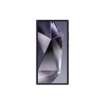 Cover Samsung Galaxy S24 Ultra siliconen hoes donkerviolet