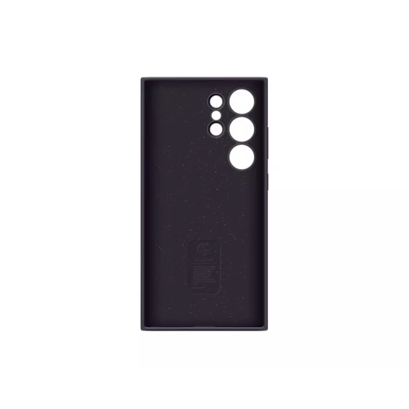 Cover Samsung Galaxy S24 Ultra siliconen hoes donkerviolet