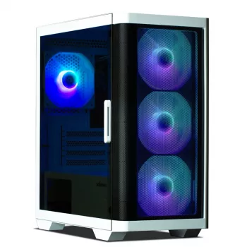 Zalman M4 WHITE computerbehuizing mini tower zwart, wit