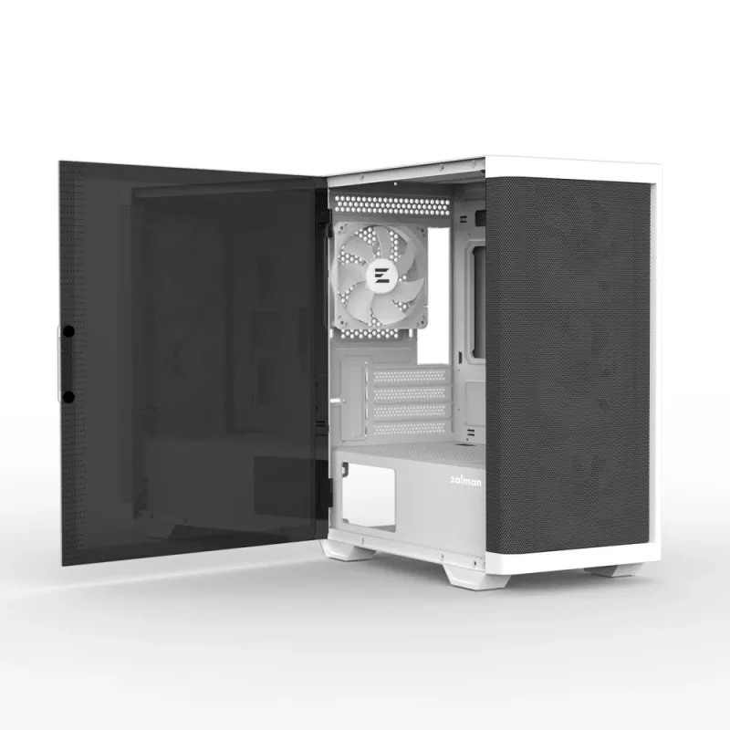 Zalman M4 WHITE computerbehuizing mini tower zwart, wit
