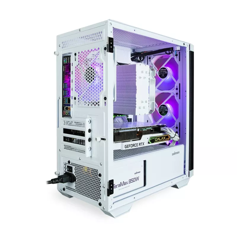 Zalman M4 WHITE computerbehuizing mini tower zwart, wit