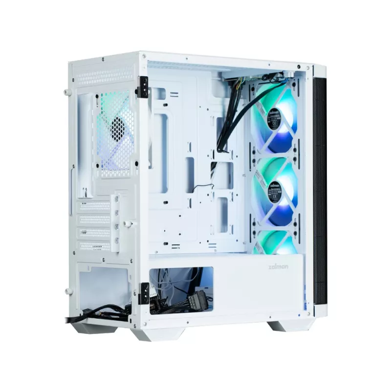 Zalman M4 WHITE computerbehuizing mini tower zwart, wit