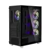 Zalman I3 Neo ATX mid tower pc-behuizing mesh-front voor efficiënte koeling 3 voorgeïnstalleerde ventilatoren midi tower zwart