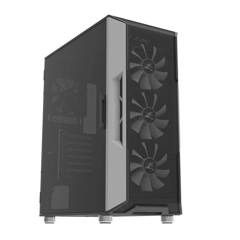 Zalman I3 Neo ATX mid tower pc-behuizing mesh-front voor efficiënte koeling 3 voorgeïnstalleerde ventilatoren midi tower zwart