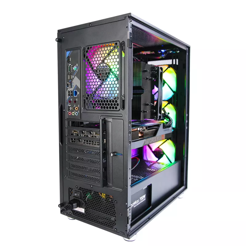 Zalman I3 Neo ATX mid tower pc-behuizing mesh-front voor efficiënte koeling 3 voorgeïnstalleerde ventilatoren midi tower zwart