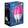 TP-Link Tapo L430C slimme lamp, 2-pack, meerkleurig, E14