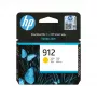 HP 912 Geel Originele inktpatroon, Geel, 1 st., 315 pagina's