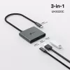 TP-Link UH3020C Interface-hub USB Type-C 5000 Mbit/s Grijs