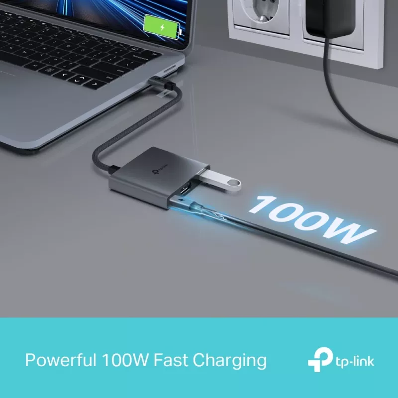 TP-Link UH3020C Interface-hub USB Type-C 5000 Mbit/s Grijs