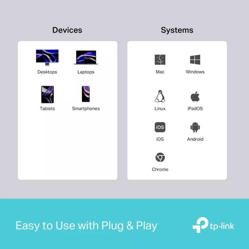TP-Link UH3020C Interface-hub USB Type-C 5000 Mbit/s Grijs
