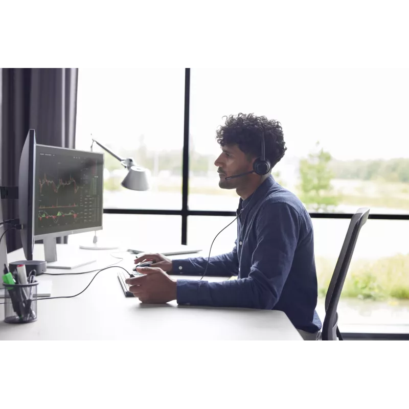 HP Poly EncorePro 320 met Quick Disconnect binaural headset TAA