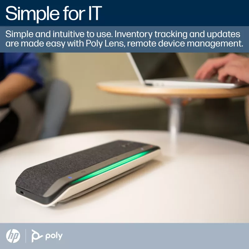 HP Poly Sync 40+ Microsoft Teams gecertificeerd USB-A USB-C speakerphone +BT700 USB-A adapter