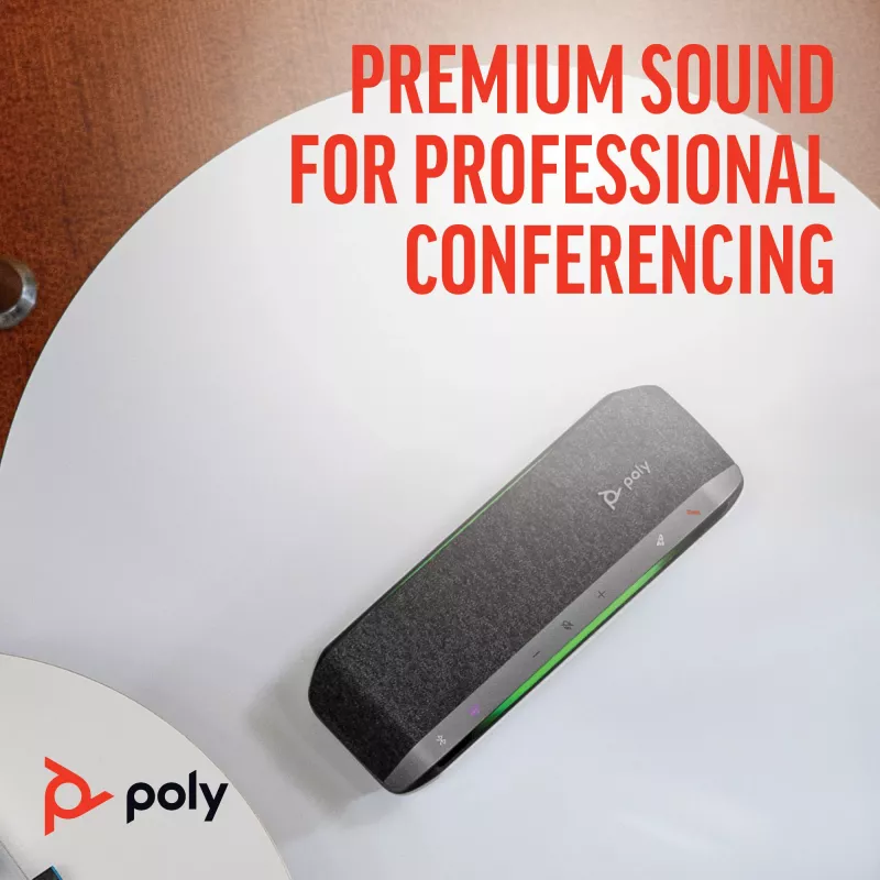 HP Poly Sync 40+ Microsoft Teams gecertificeerd USB-A USB-C speakerphone +BT700 USB-A adapter
