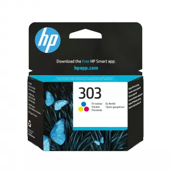 HP 303 tri-color originele inktcartridge, cyaan, magenta, geel, 1 stuk, 165 pagina's