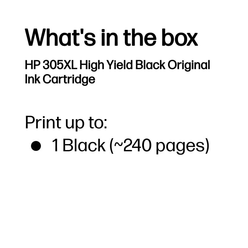 HP 305XL High Yield zwart originele inktcartridge
