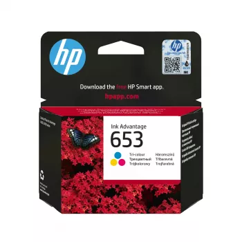 HP 653 tri-color originele Ink Advantage-cartridge
