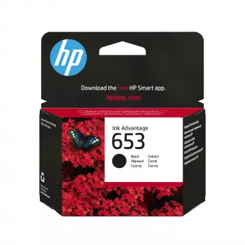 HP 653 zwart originele Ink Advantage-cartridge, zwart, 1 st., 360 pagina's
