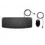 HP 250 bedraad toetsenbord- en muisset, zwart