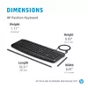 HP 250 bedraad toetsenbord- en muisset, zwart