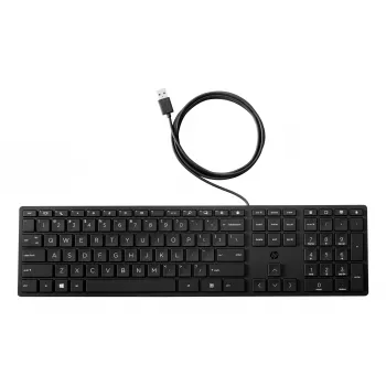 HP Wired Desktop 320K toetsenbord full-size USB zwart 1,8 m kabel