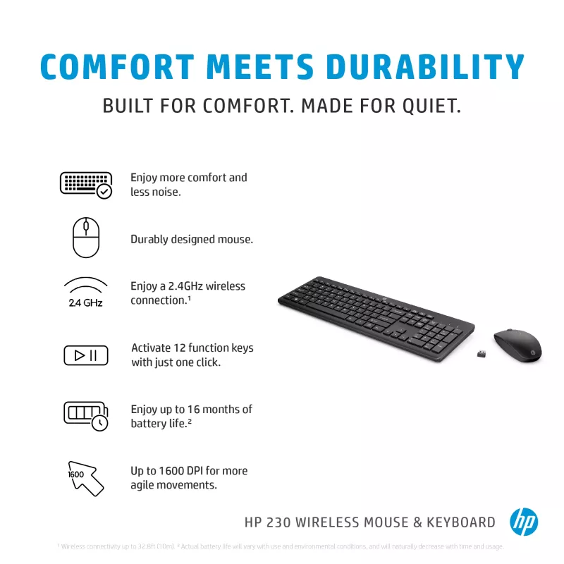 HP 230 draadloze muis- en toetsenbordcombinatie