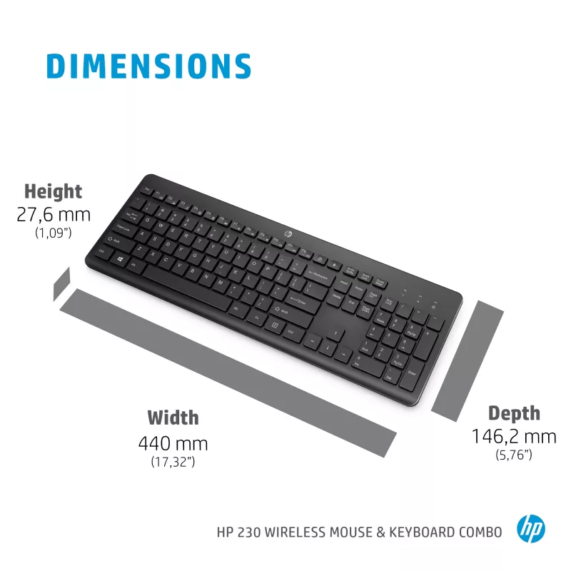 HP 230 draadloze muis- en toetsenbordcombinatie