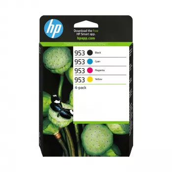 HP 953 4-pack zwart/cyaan/magenta/geel originele inktcartridges