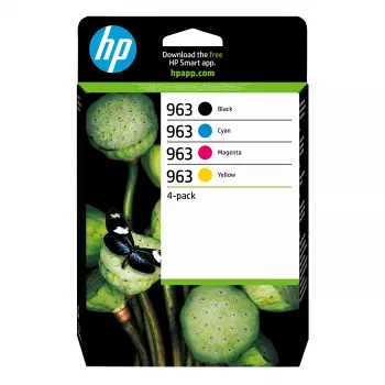 HP 963 4-pack zwart/cyaan/magenta/geel originele inktcartridges