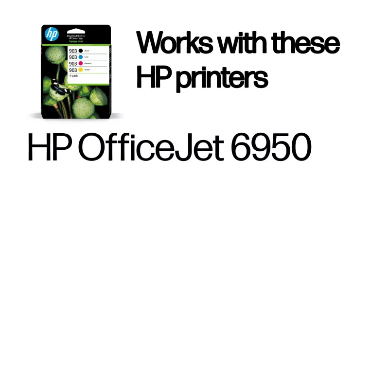 HP 903 4-pack zwart/cyaan/magenta/geel originele inktcartridges