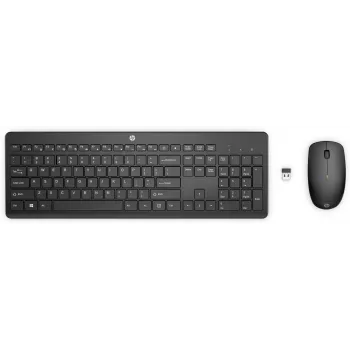 HP 235 draadloze muis- en toetsenbordcombo, full-size (100%), draadloos, RF Wireless, zwart, muis inbegrepen