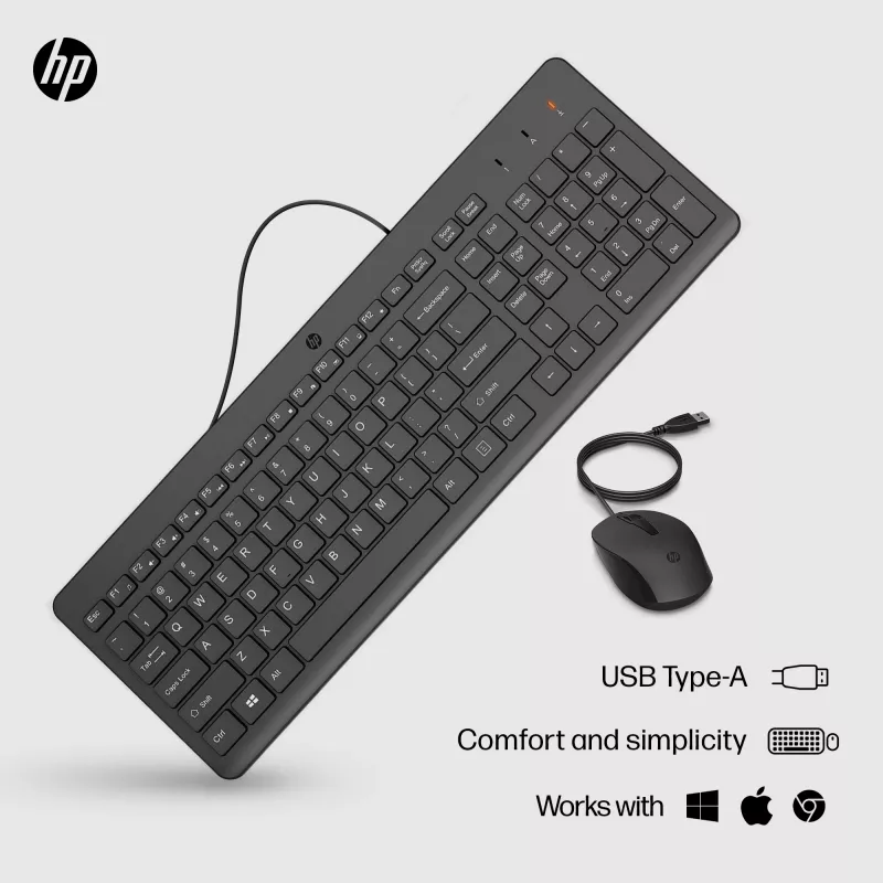 Muis HP 150 bedrade muis en toetsenbord USB