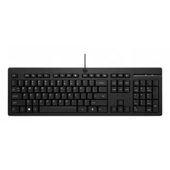 HP 125 bedraad toetsenbord full-size USB membraan zwart