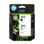 Inktpatroon HP 305 2-pack standaardbereik zwart driekleurig