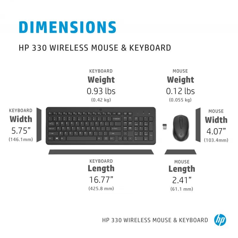 HP 330 draadloze muis- en toetsenbordcombinatie