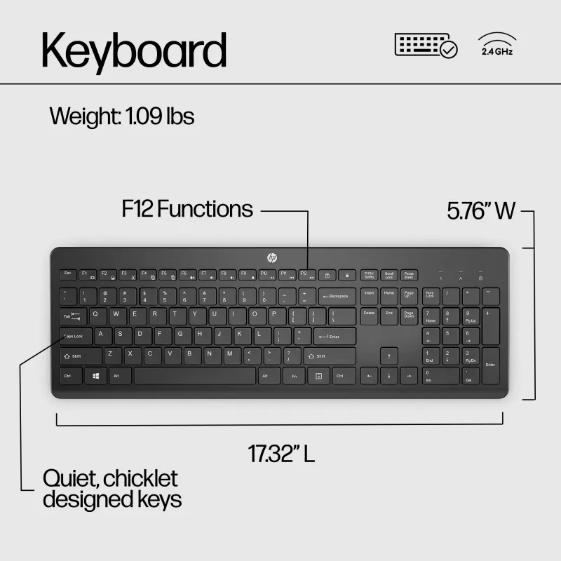 HP 230 draadloos toetsenbord