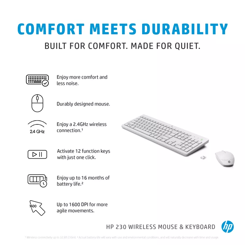 HP 230 draadloze muis- en toetsenbordcombinatie