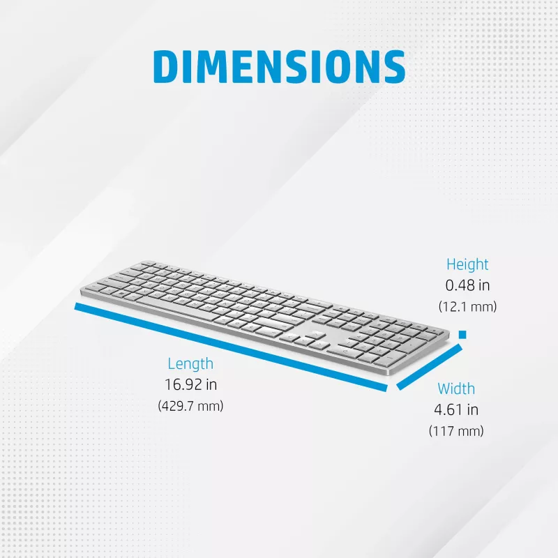 HP 970 programmeerbaar draadloos toetsenbord