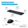 HP 650 draadloze toetsenbord-muiscombo full-size draadloos membraan