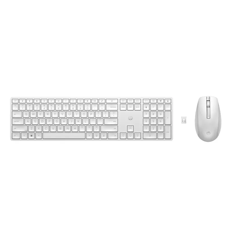 HP 650 draadloze toetsenbord-muiscombo full-size, wit