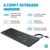 HP 150 bedrade toetsenbord full-size USB zwart 664R5AA#ABD