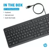 HP 150 bedrade toetsenbord full-size USB zwart 664R5AA#ABD