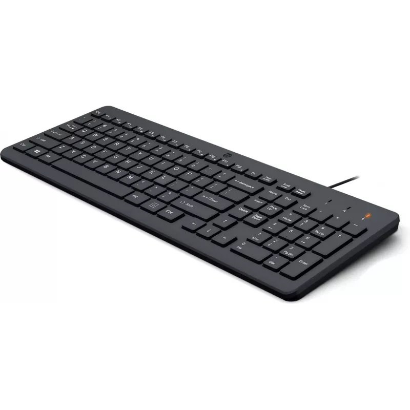 HP 150 bedrade toetsenbord full-size USB zwart 1m kabel
