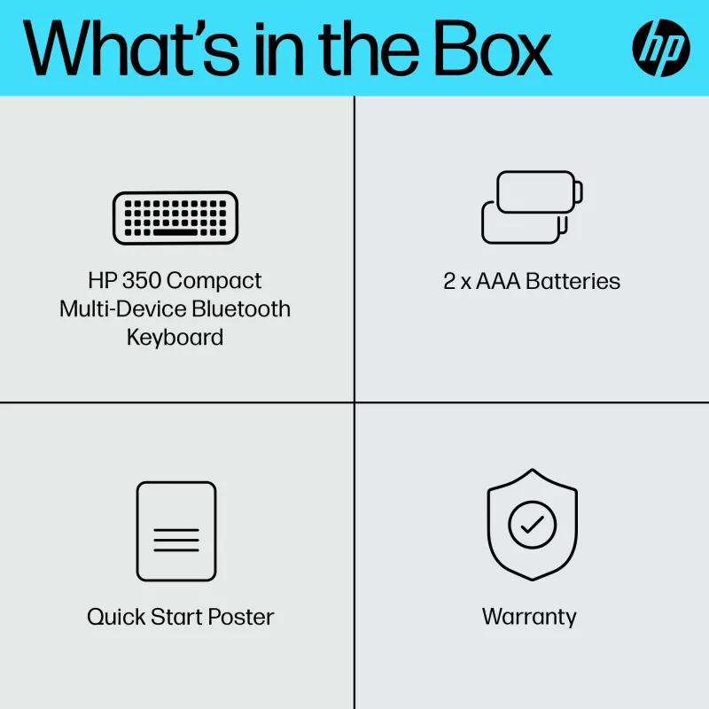 HP 350 compact multi-device Bluetooth-toetsenbord
