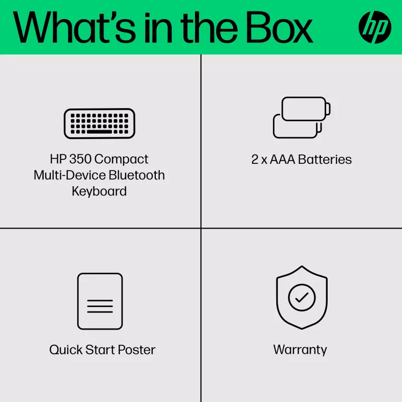 HP 350 compact multi-device Bluetooth-toetsenbord