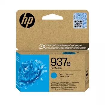 HP 937e EvoMore Cyaan Originele inktcartridge, Cyaan, 1 stuk, 1650 pagina's