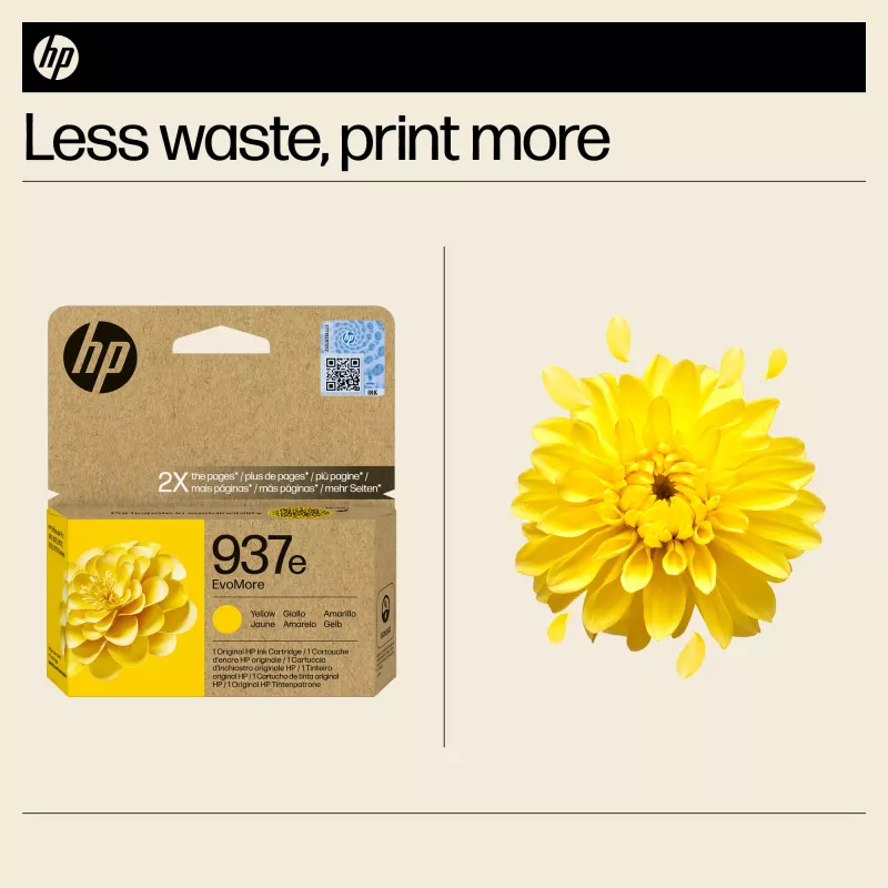 HP 937e EvoMore Geel Originele printercartridge